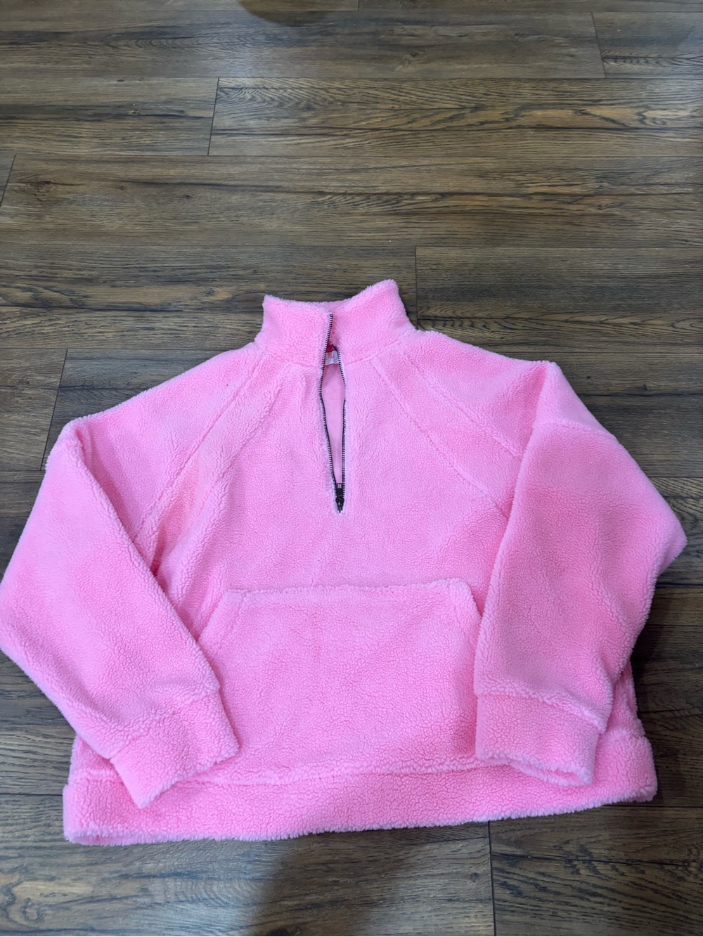 Pink Lily Plush Pink Sherpa Pullover